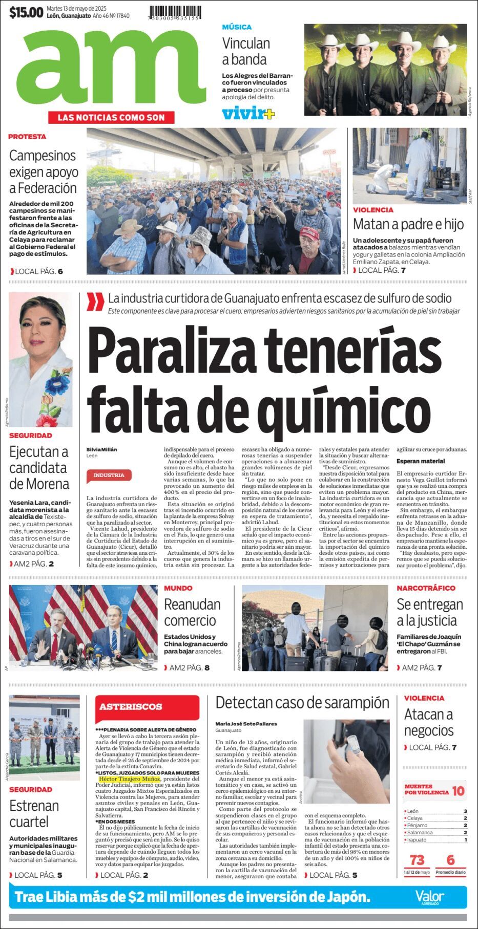 AM de León, edición del martes 13 de mayo de 2025 AM de León, edición del martes 13 de mayo de 2025