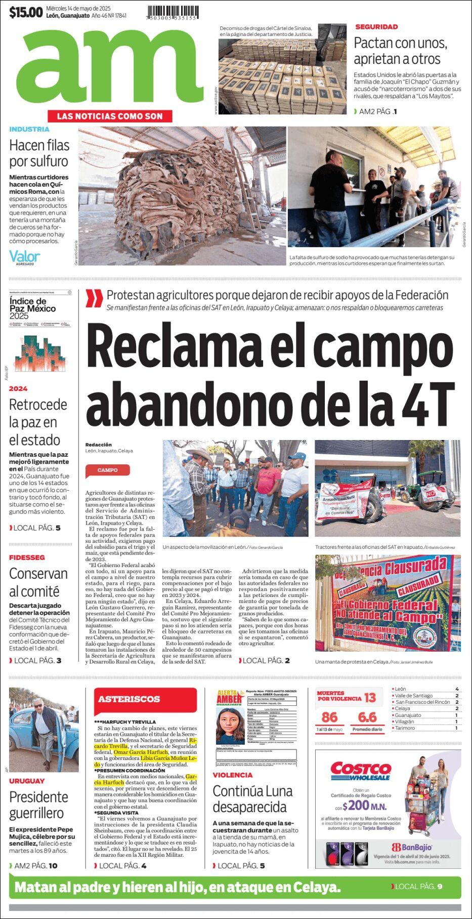 AM de León, edición del miércoles 14 de mayo de 2025 AM de León, edición del miércoles 14 de mayo de 2025