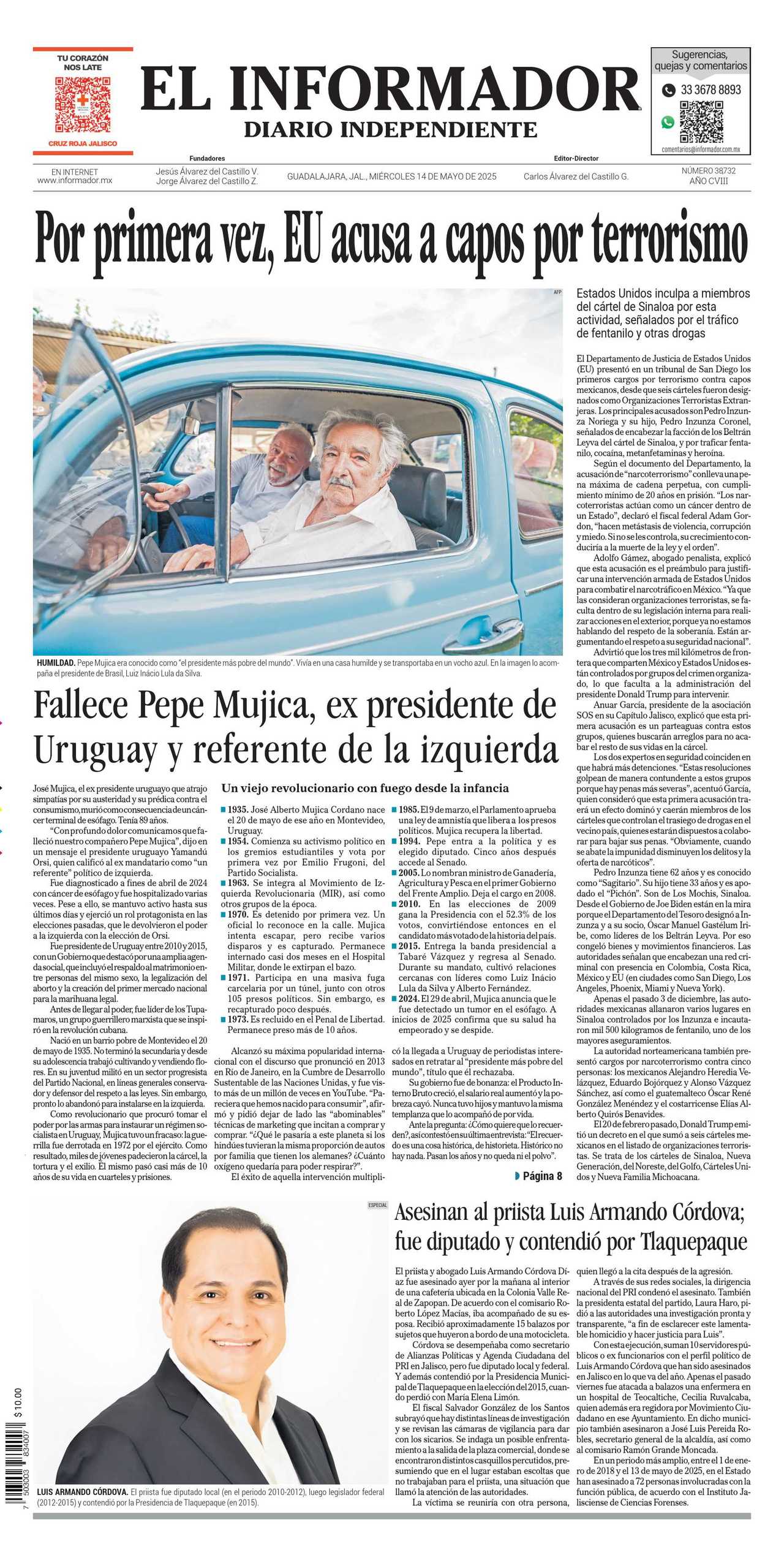 El Informador, edición del miércoles 14 de mayo de 2025 El Informador, edición del miércoles 14 de mayo de 2025