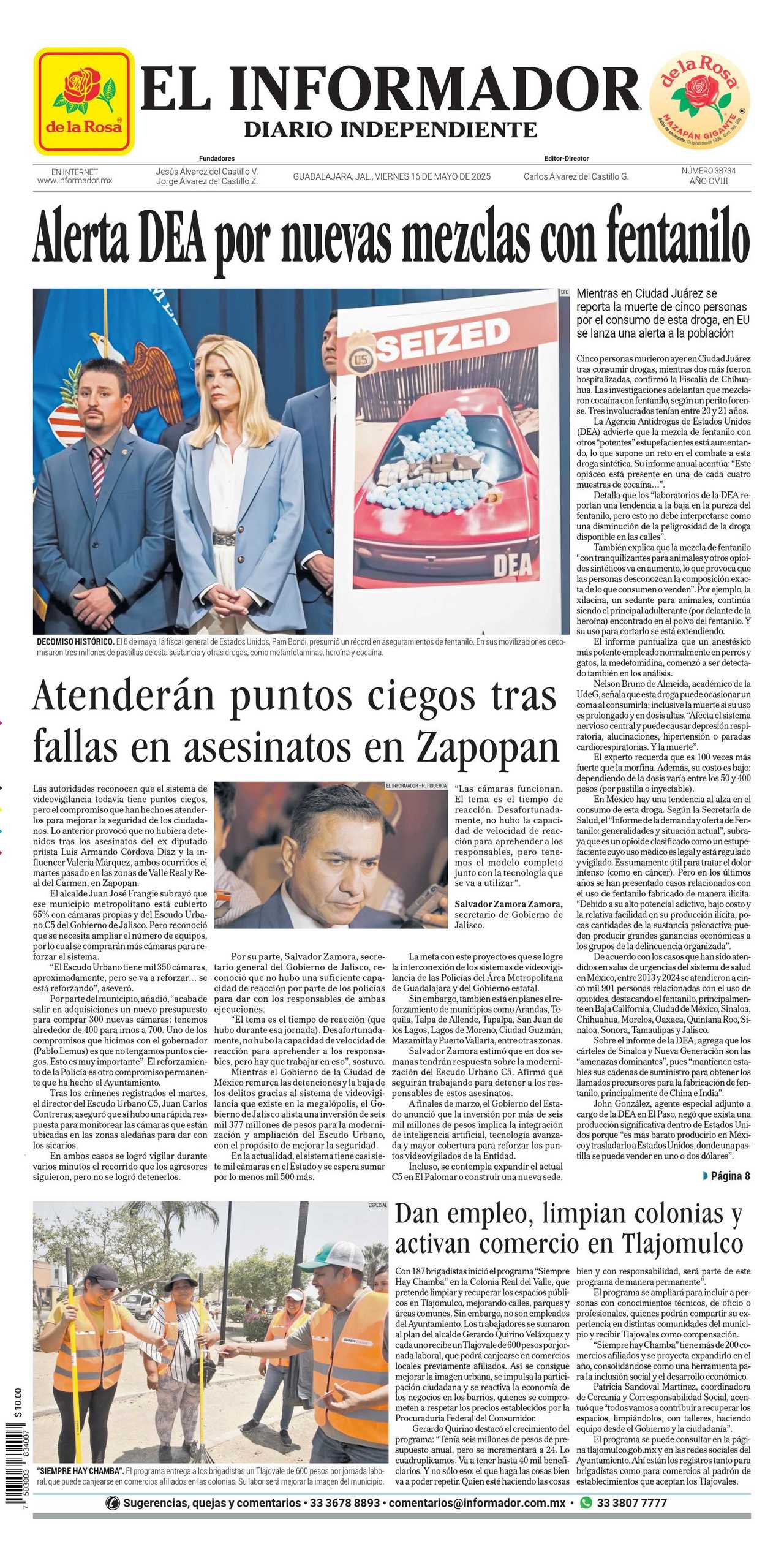 El Informador, edición del viernes 16 de mayo de 2025 El Informador, edición del viernes 16 de mayo de 2025