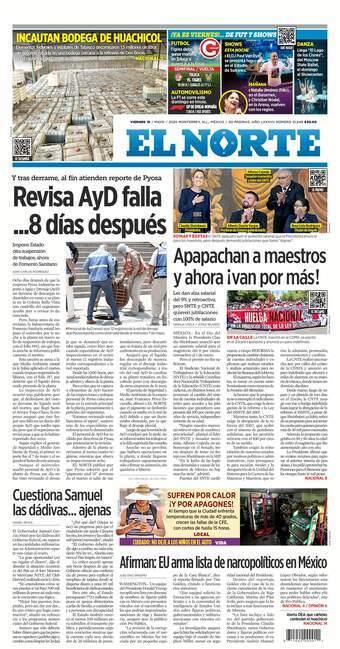 El Norte, edición del viernes 16 de mayo de 2025 El Norte, edición del viernes 16 de mayo de 2025