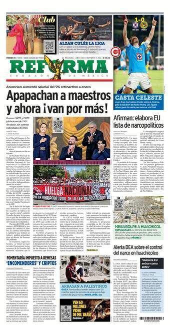 Reforma, edición del viernes 16 de mayo de 2025 Reforma, edición del viernes 16 de mayo de 2025