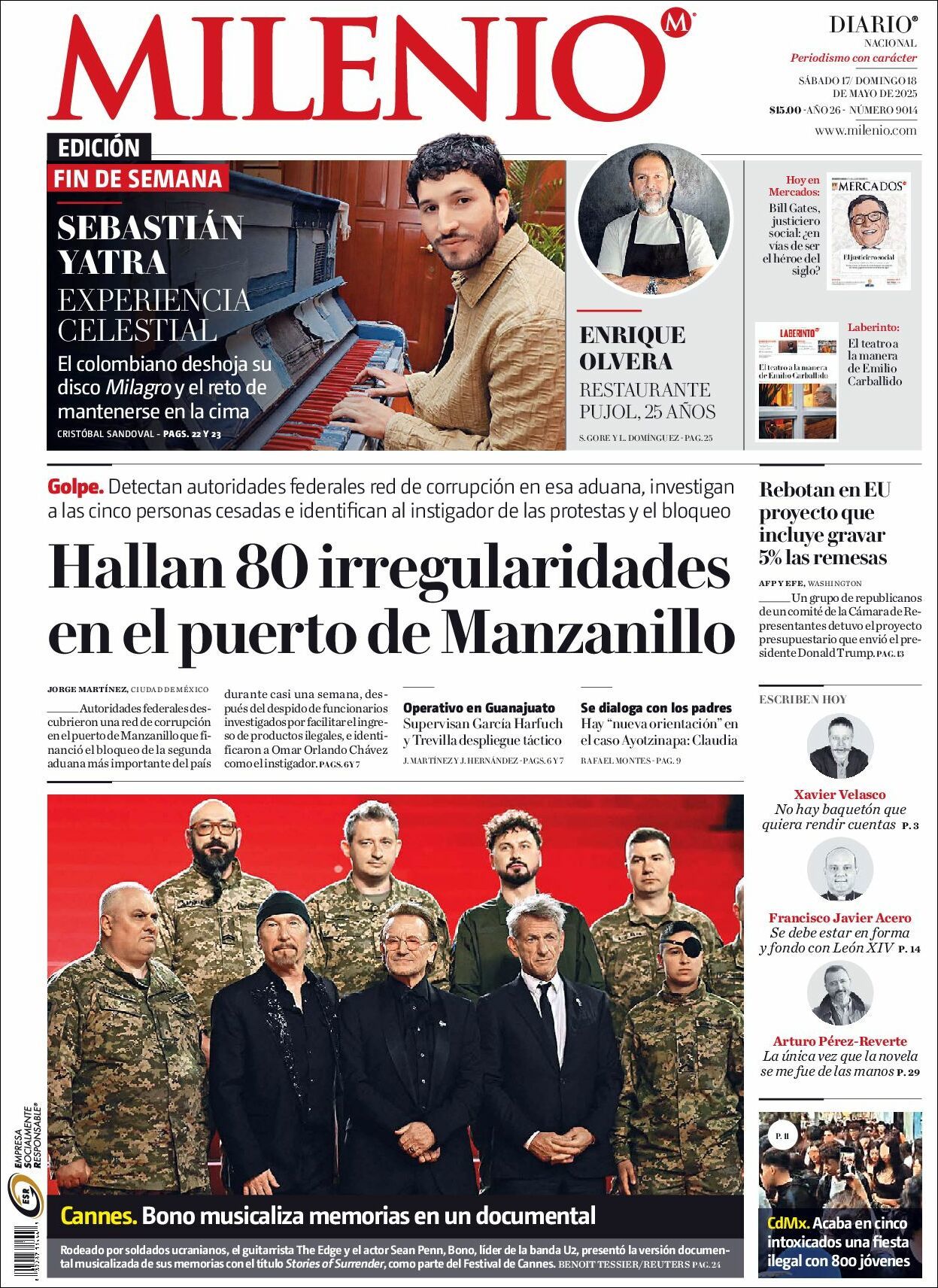 Milenio, edición del sábado 17 de mayo de 2025 Milenio, edición del sábado 17 de mayo de 2025