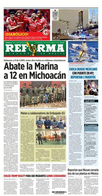 Reforma, edición del domingo 18 de mayo de 2025 Reforma, edición del domingo 18 de mayo de 2025