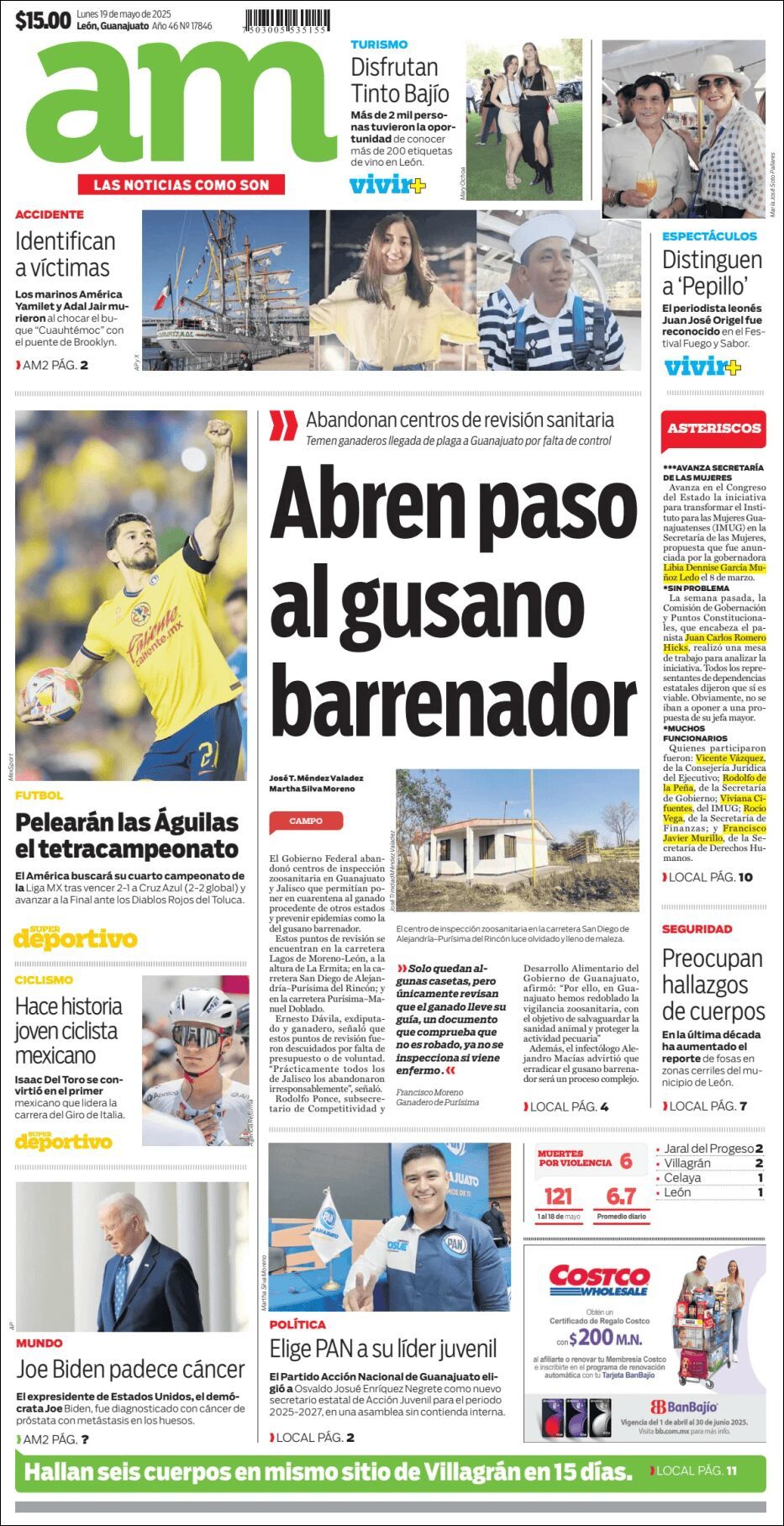 AM de León, edición del lunes 19 de mayo de 2025 AM de León, edición del lunes 19 de mayo de 2025