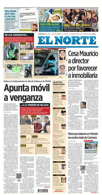 El Norte, edición del miércoles 21 de mayo de 2025 El Norte, edición del miércoles 21 de mayo de 2025