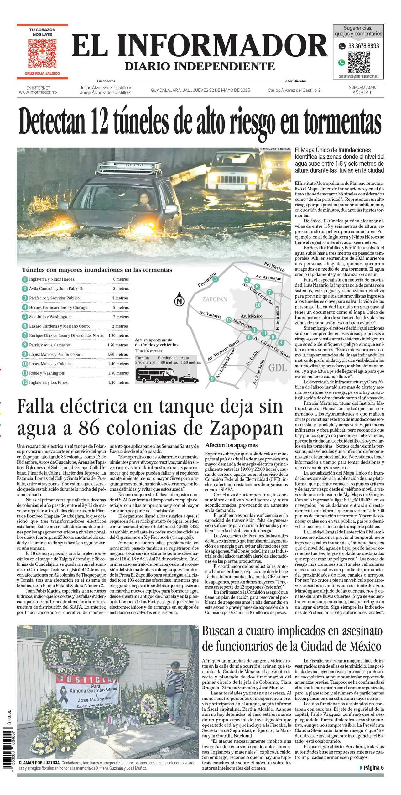 El Informador, edición del jueves 22 de mayo de 2025 El Informador, edición del jueves 22 de mayo de 2025