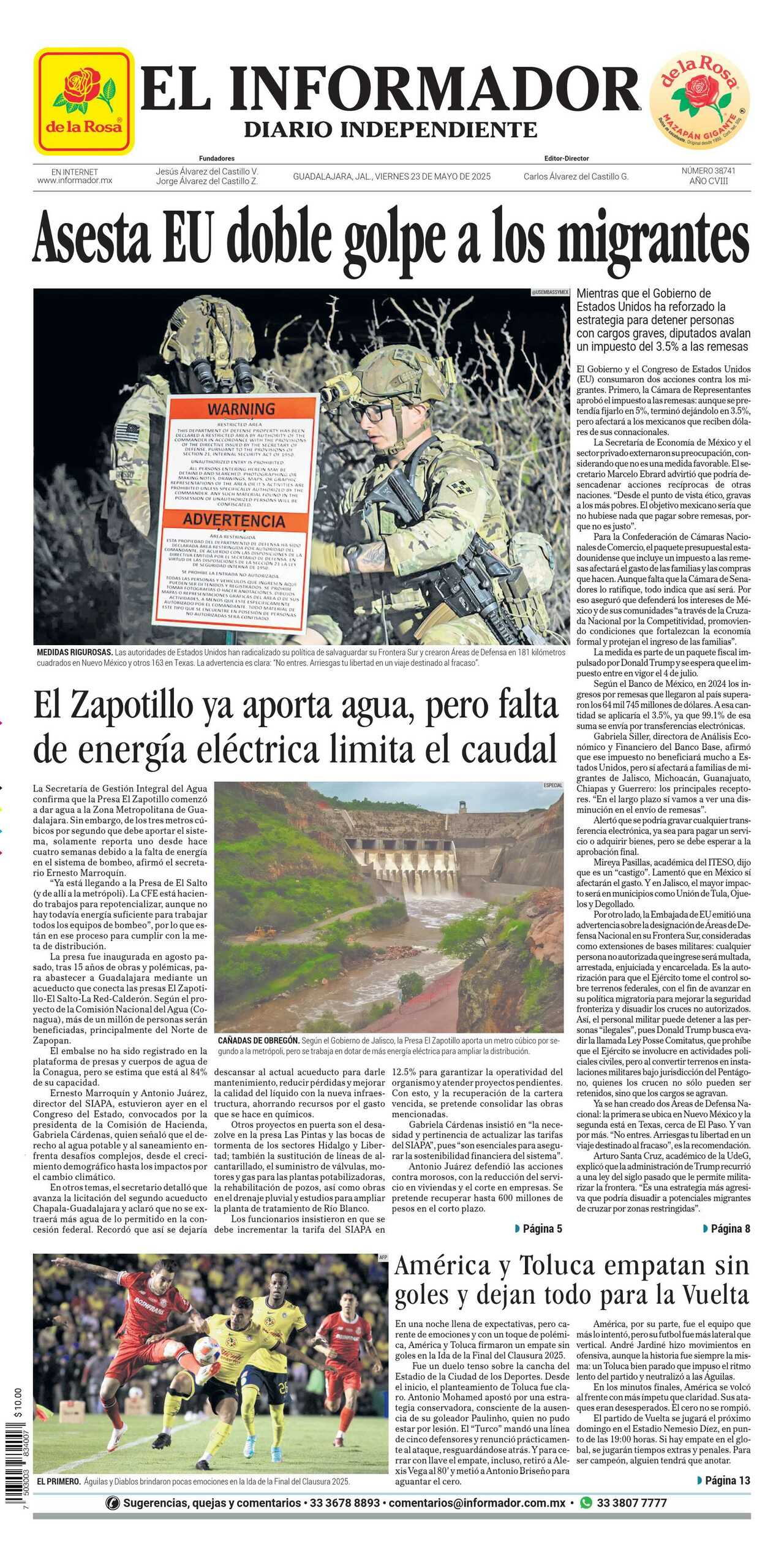 El Informador, edición del viernes 23 de mayo de 2025 El Informador, edición del viernes 23 de mayo de 2025