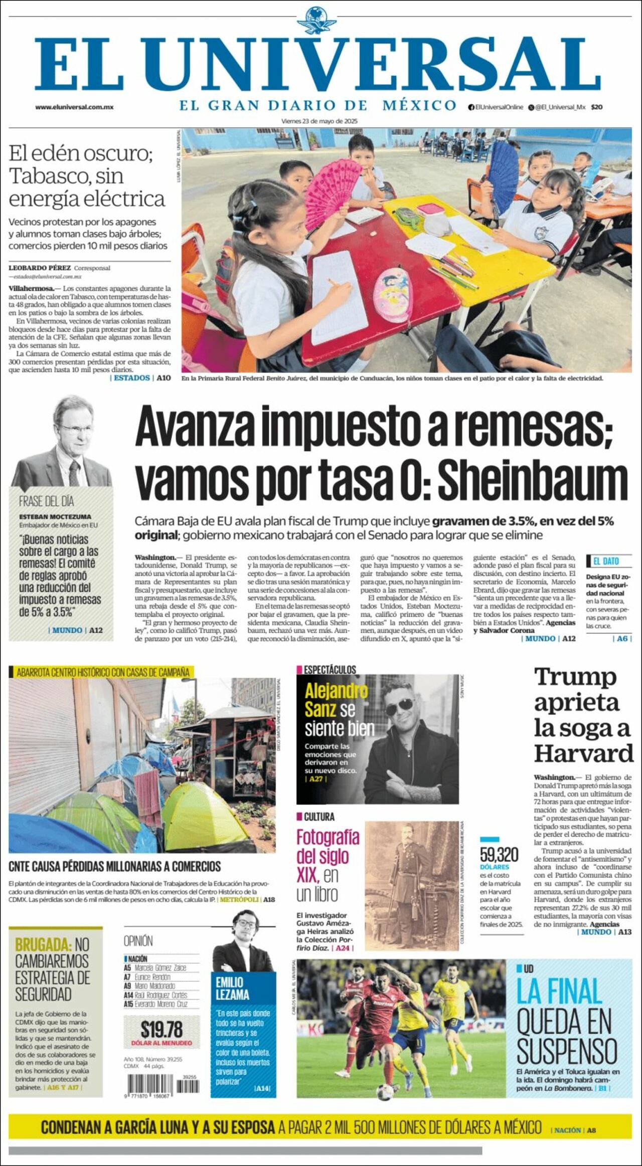 El Universal, edición del viernes 23 de mayo de 2025 El Universal, edición del viernes 23 de mayo de 2025