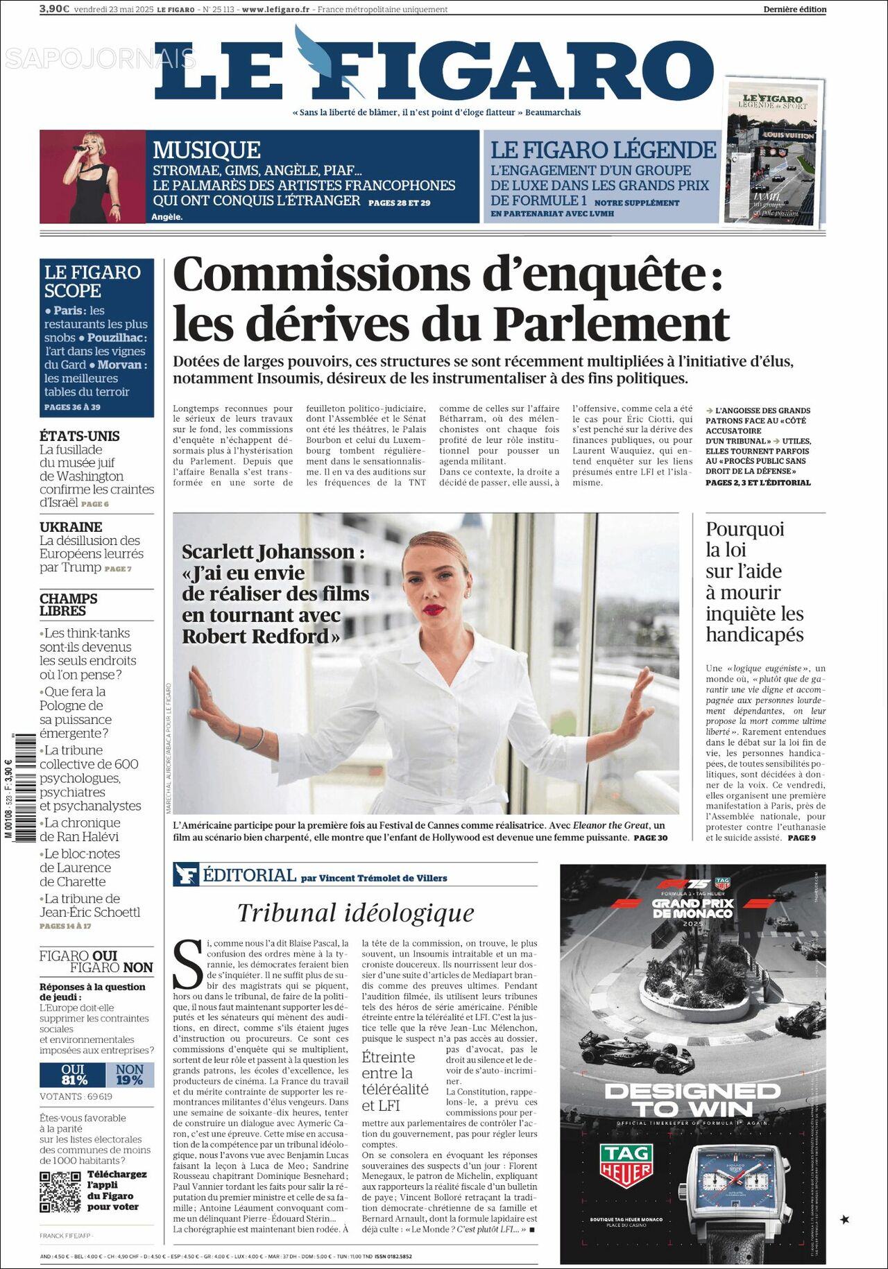 Le Figaro, edición del viernes 23 de mayo de 2025 Le Figaro, edición del viernes 23 de mayo de 2025