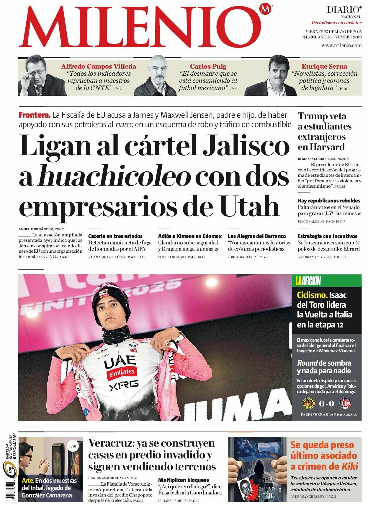 Milenio, edición del viernes 23 de mayo de 2025 Milenio, edición del viernes 23 de mayo de 2025