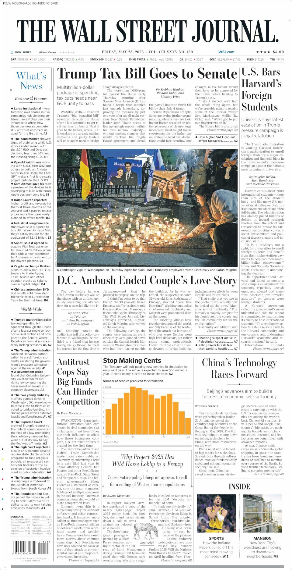The Wall Street Journal, edición del viernes 23 de mayo de 2025 The Wall Street Journal, edición del viernes 23 de mayo de 2025