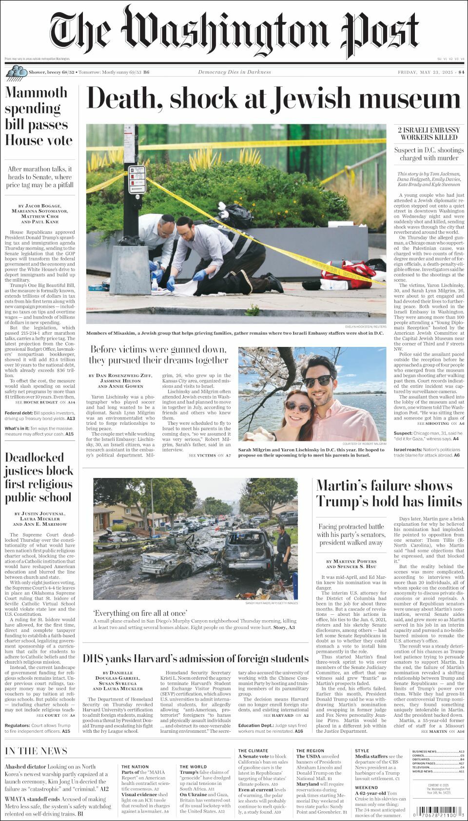 The Washington Post, edición del viernes 23 de mayo de 2025 The Washington Post, edición del viernes 23 de mayo de 2025