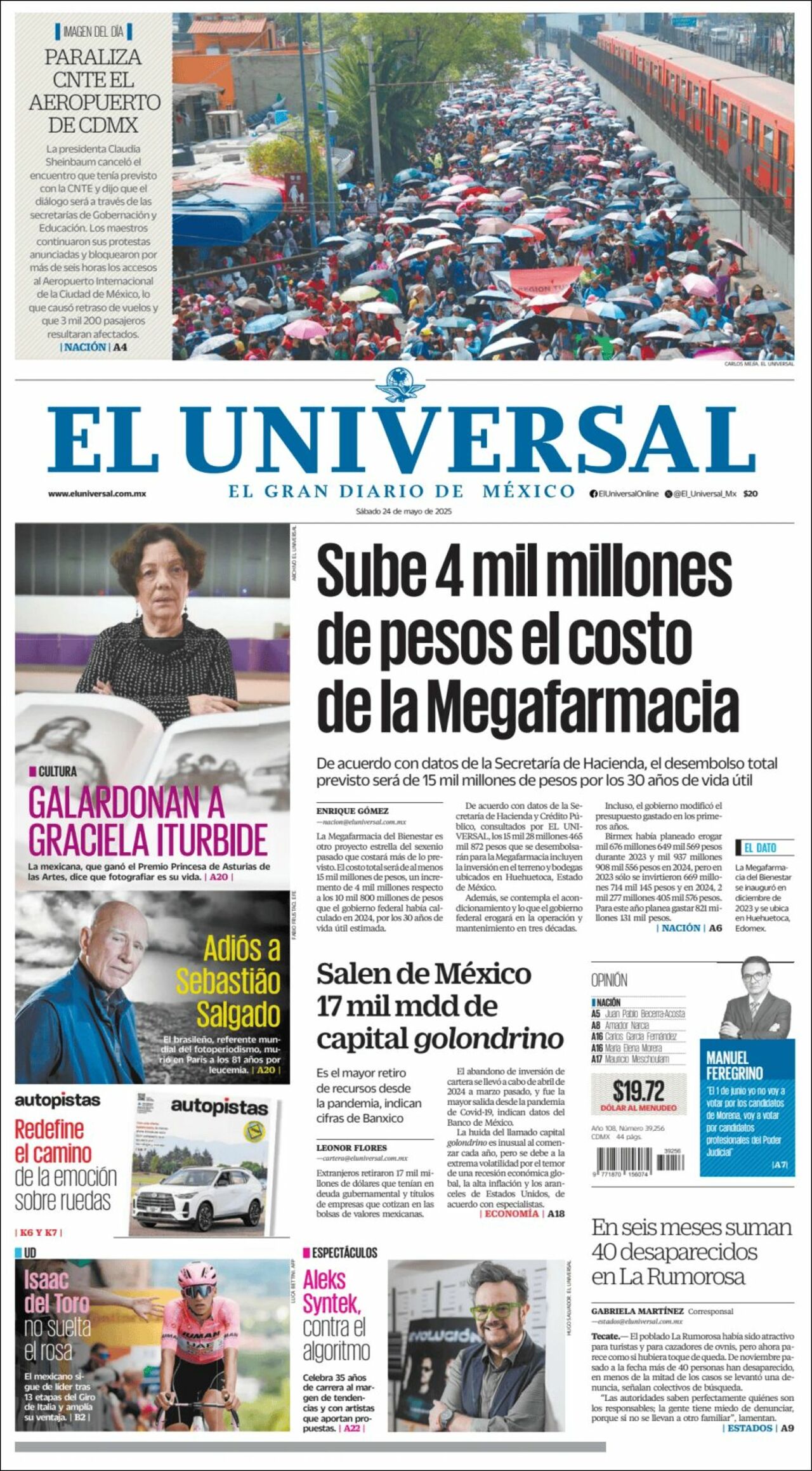 El Universal, edición del sábado 24 de mayo de 2025 El Universal, edición del sábado 24 de mayo de 2025