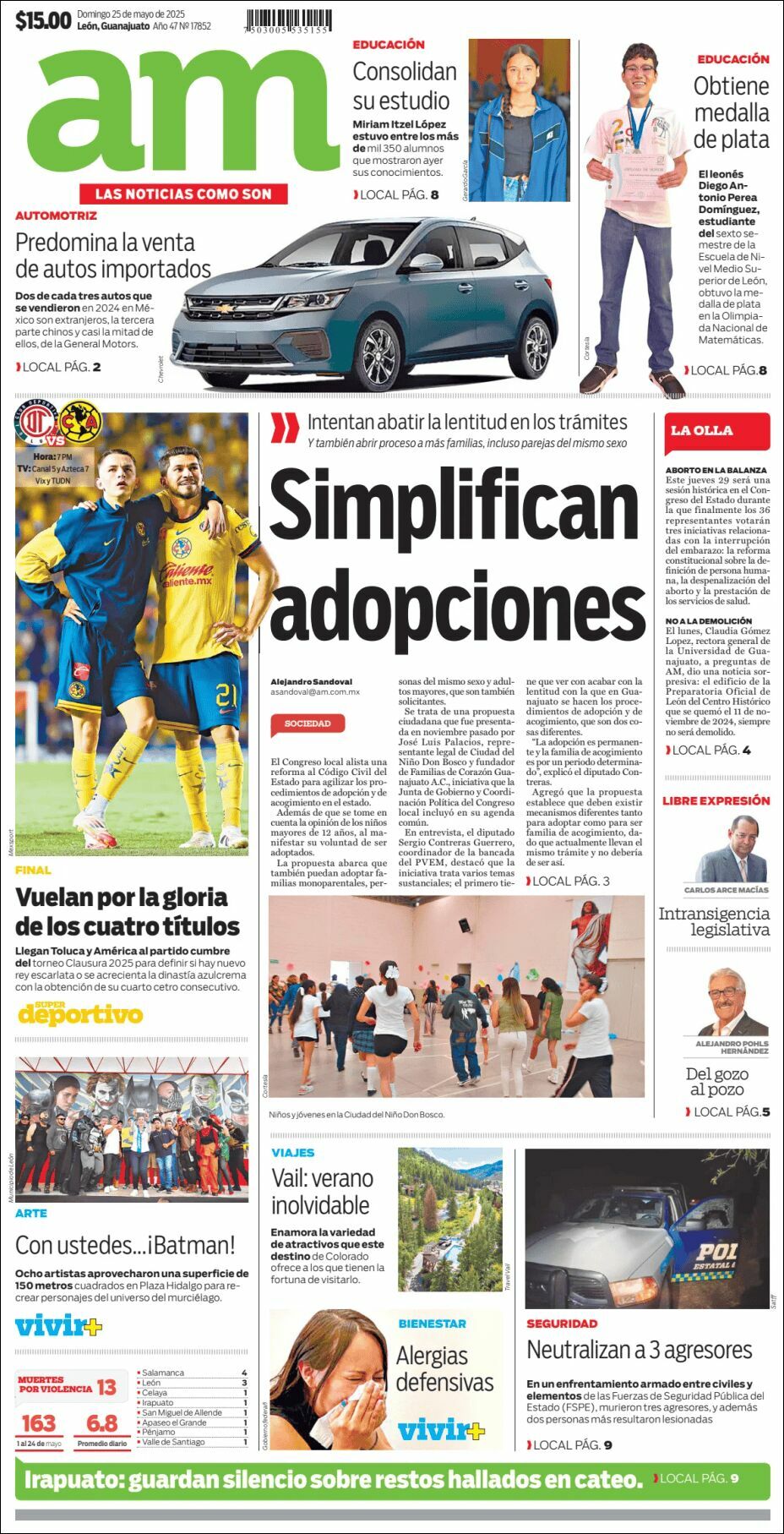 AM de León, edición del domingo 25 de mayo de 2025 AM de León, edición del domingo 25 de mayo de 2025