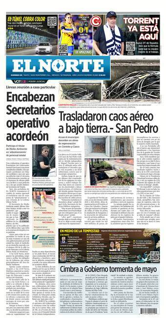 El Norte, edición del domingo 25 de mayo de 2025 El Norte, edición del domingo 25 de mayo de 2025