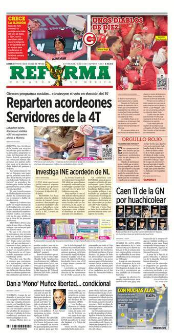 Reforma, edición del lunes 26 de mayo de 2025 Reforma, edición del lunes 26 de mayo de 2025