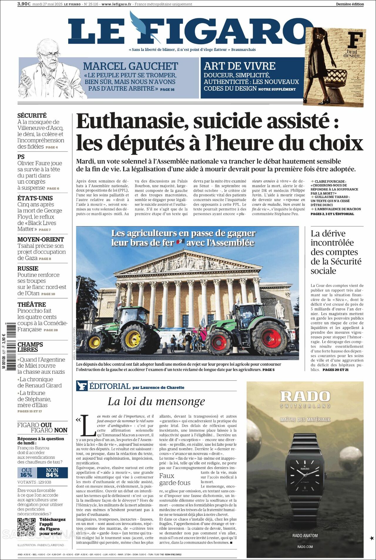 Le Figaro, edición del martes 27 de mayo de 2025 Le Figaro, edición del martes 27 de mayo de 2025