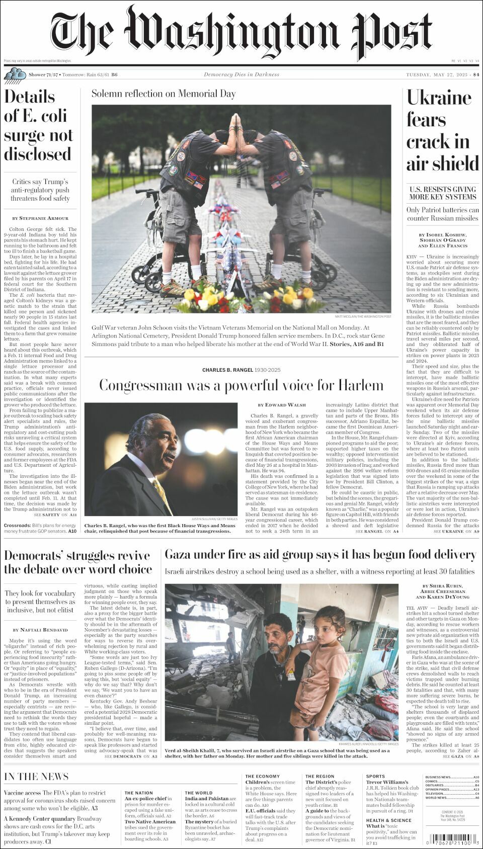 The Washington Post, edición del martes 27 de mayo de 2025 The Washington Post, edición del martes 27 de mayo de 2025