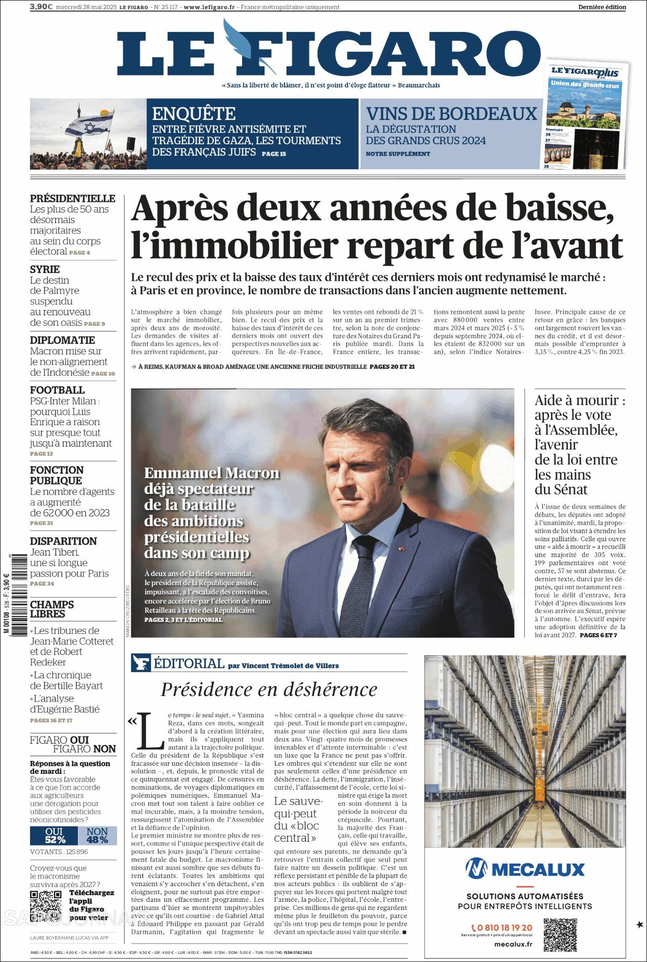 Le Figaro, edición del miércoles 28 de mayo de 2025 Le Figaro, edición del miércoles 28 de mayo de 2025