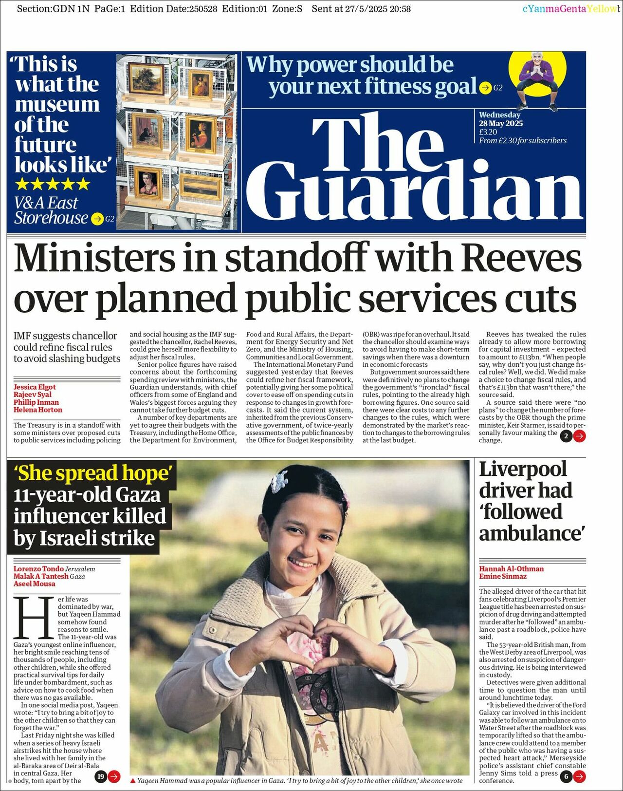 The Guardian, edición del miércoles 28 de mayo de 2025 The Guardian, edición del miércoles 28 de mayo de 2025