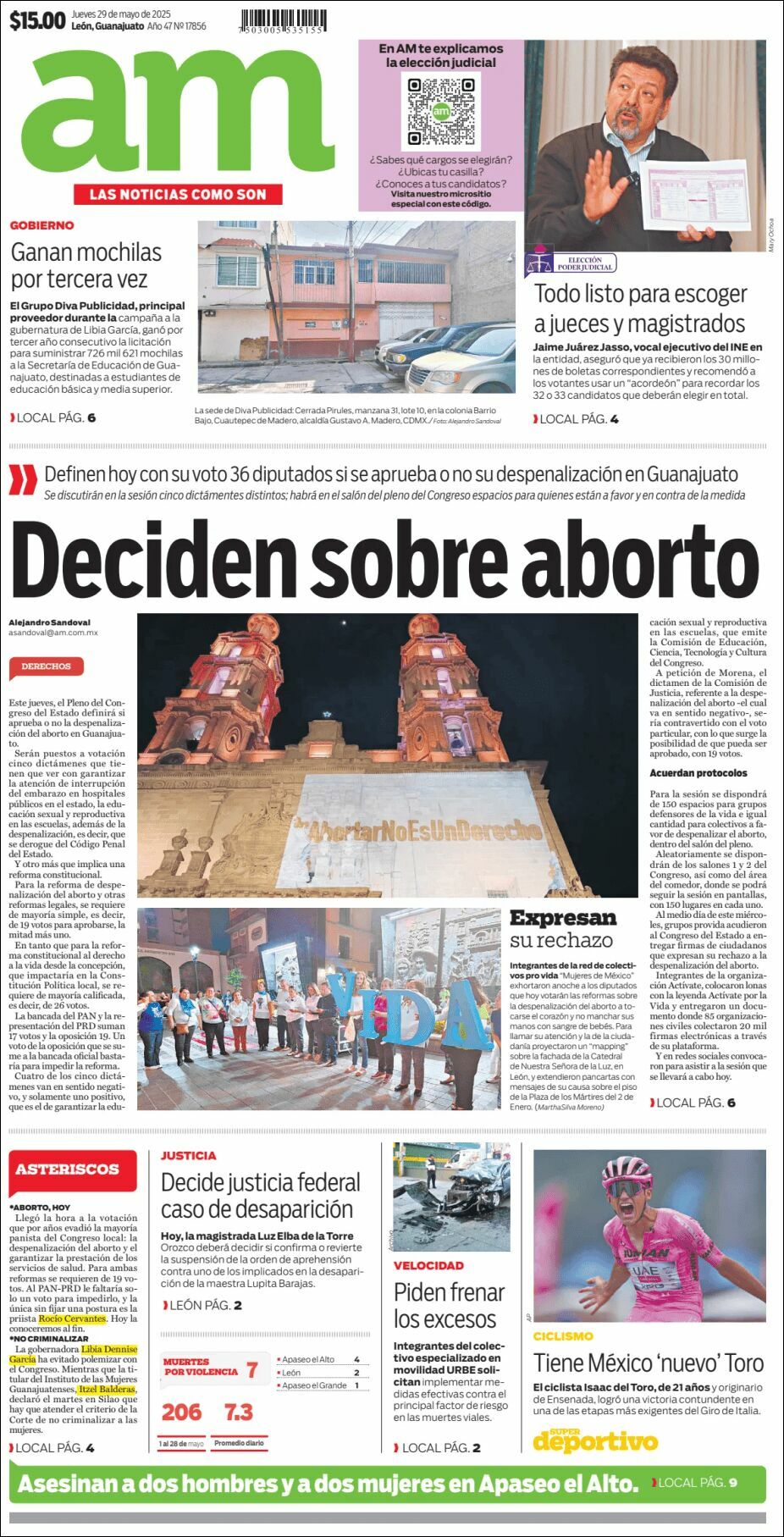 AM de León, edición del jueves 29 de mayo de 2025 AM de León, edición del jueves 29 de mayo de 2025