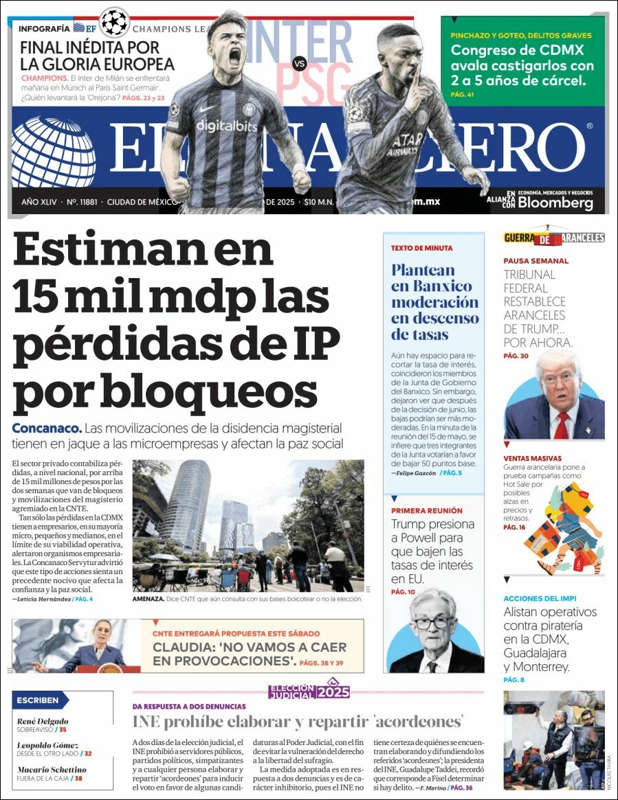 El Financiero, edición del viernes 30 de mayo de 2025 El Financiero, edición del viernes 30 de mayo de 2025