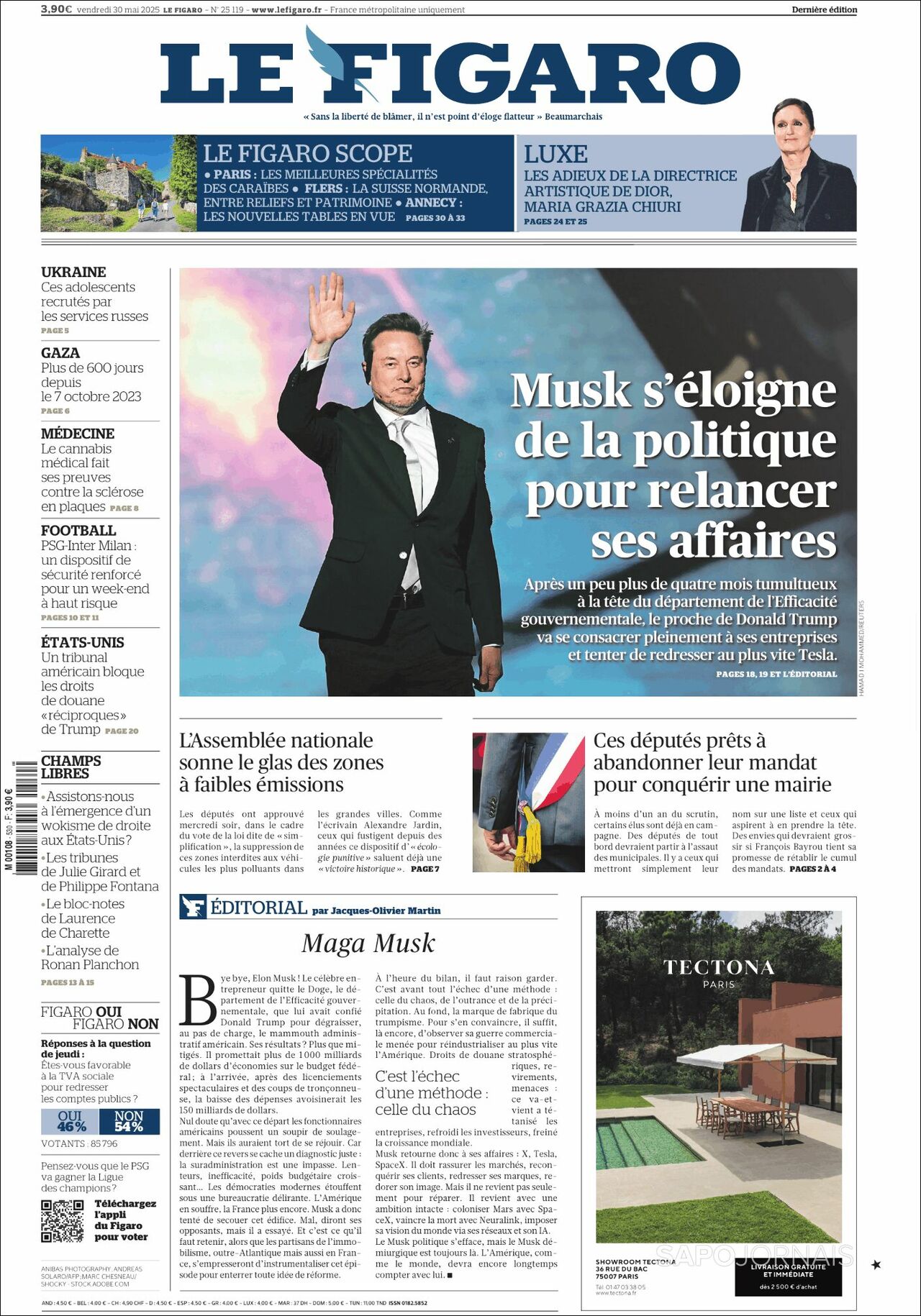 Le Figaro, edición del viernes 30 de mayo de 2025 Le Figaro, edición del viernes 30 de mayo de 2025