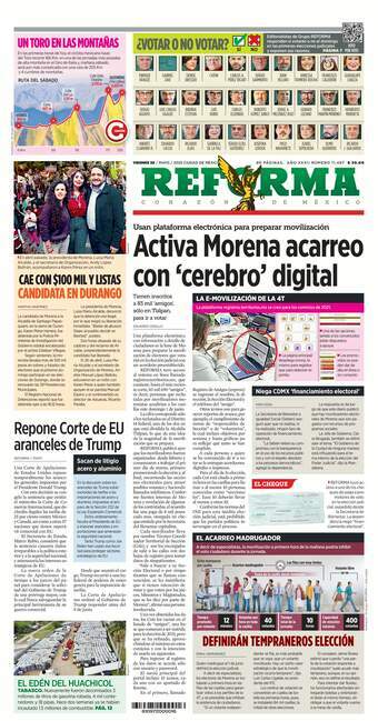 Reforma, edición del viernes 30 de mayo de 2025 Reforma, edición del viernes 30 de mayo de 2025