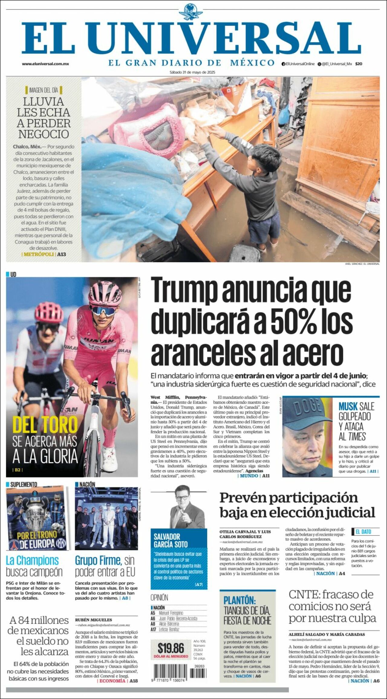El Universal, edición del sábado 31 de mayo de 2025 El Universal, edición del sábado 31 de mayo de 2025