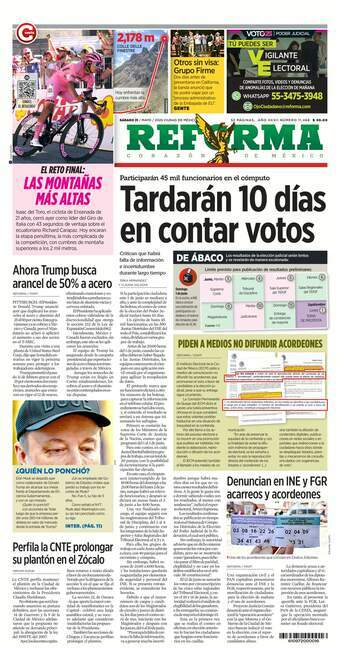 Reforma, edición del sábado 31 de mayo de 2025 Reforma, edición del sábado 31 de mayo de 2025
