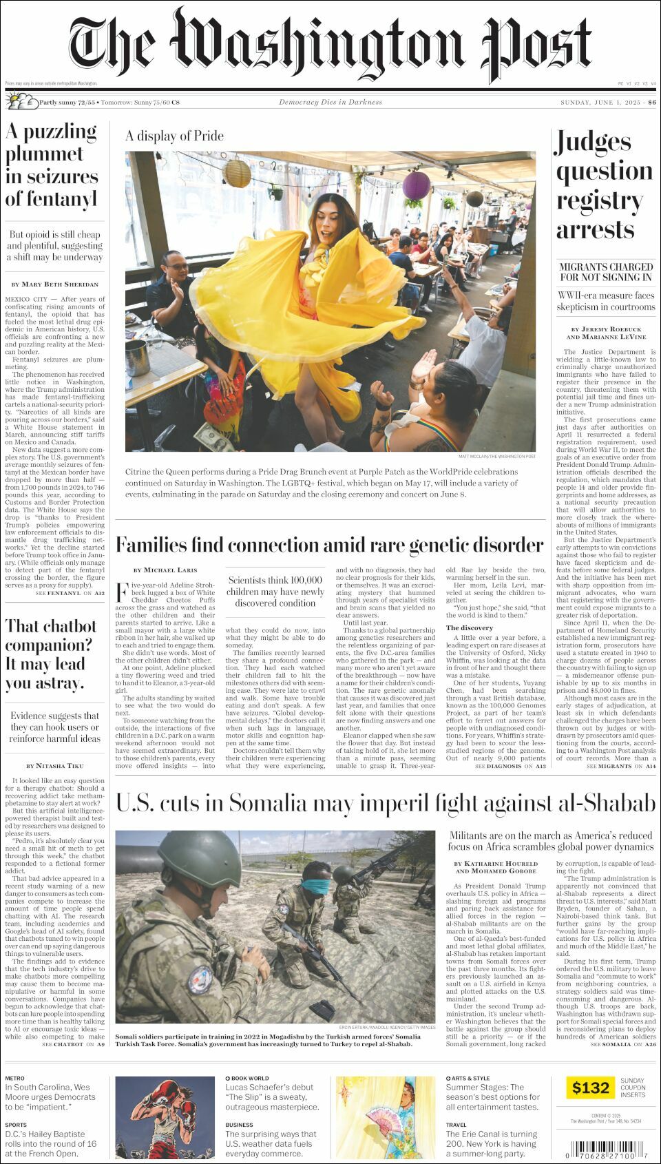 The Washington Post, edición del domingo 01 de junio de 2025 The Washington Post, edición del domingo 01 de junio de 2025