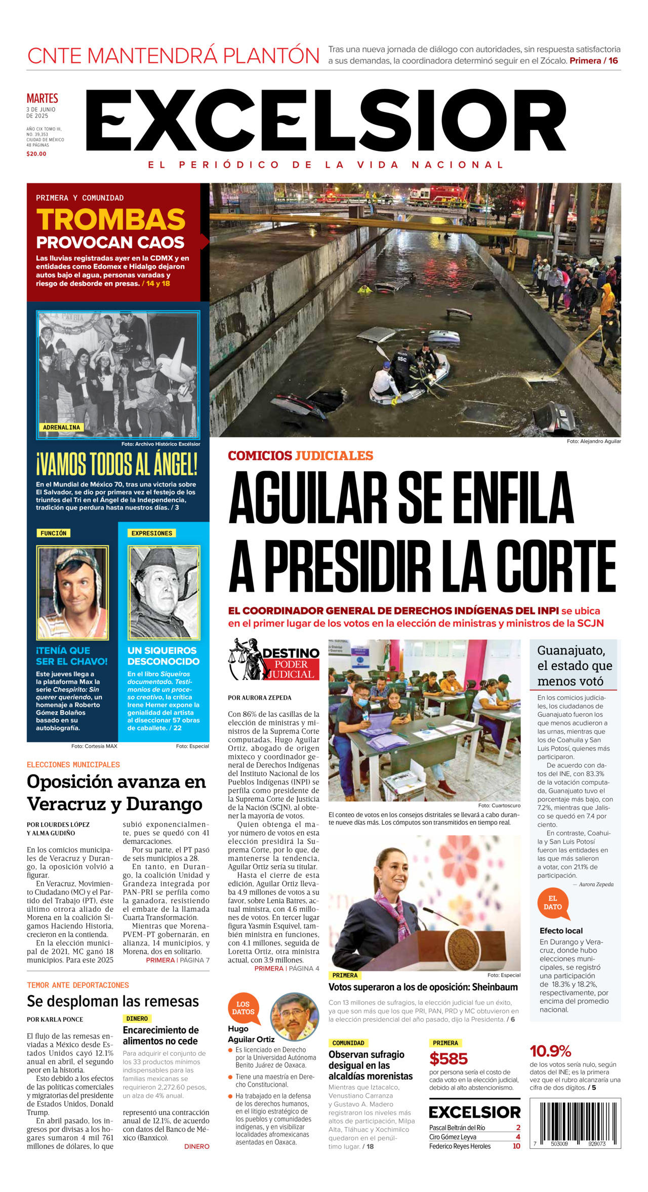 Excelsior, edición del martes 03 de junio de 2025 Excelsior, edición del martes 03 de junio de 2025