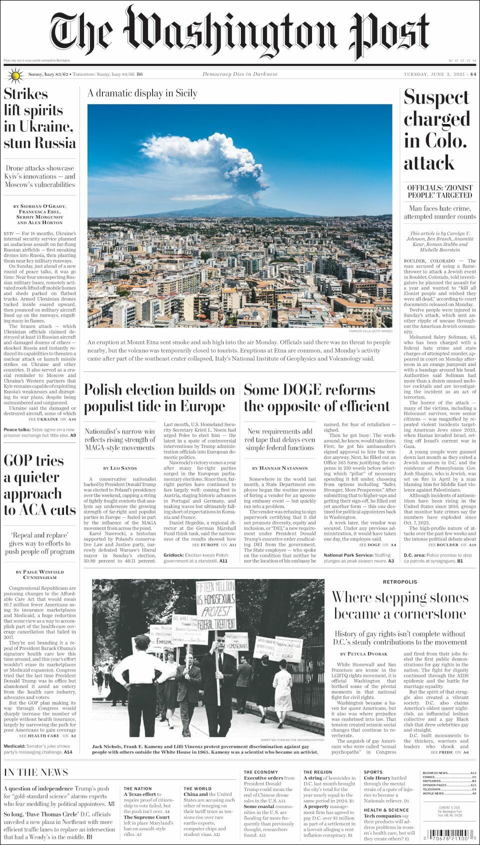 The Washington Post, edición del martes 03 de junio de 2025 The Washington Post, edición del martes 03 de junio de 2025