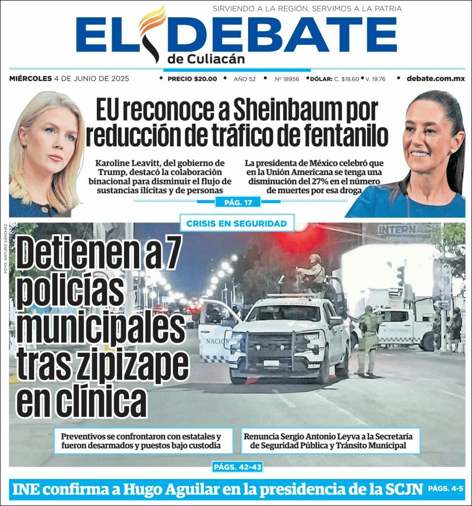 El Debate Culiacán, edición del miércoles 04 de junio de 2025 El Debate Culiacán, edición del miércoles 04 de junio de 2025