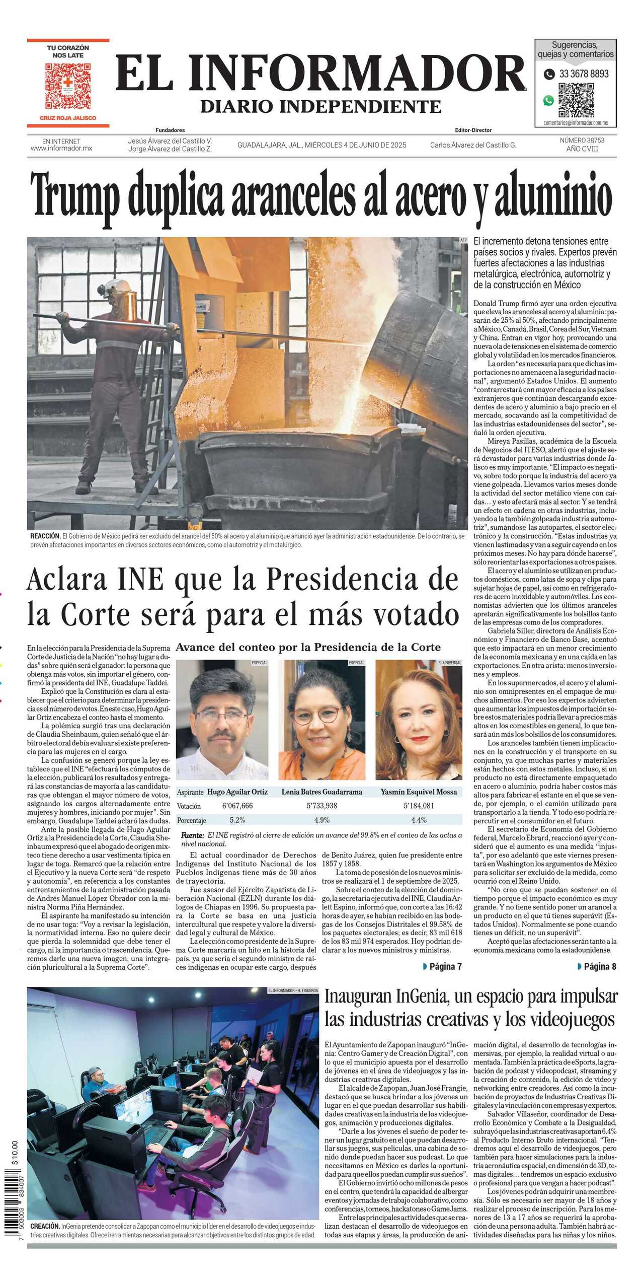 El Informador, edición del miércoles 04 de junio de 2025 El Informador, edición del miércoles 04 de junio de 2025
