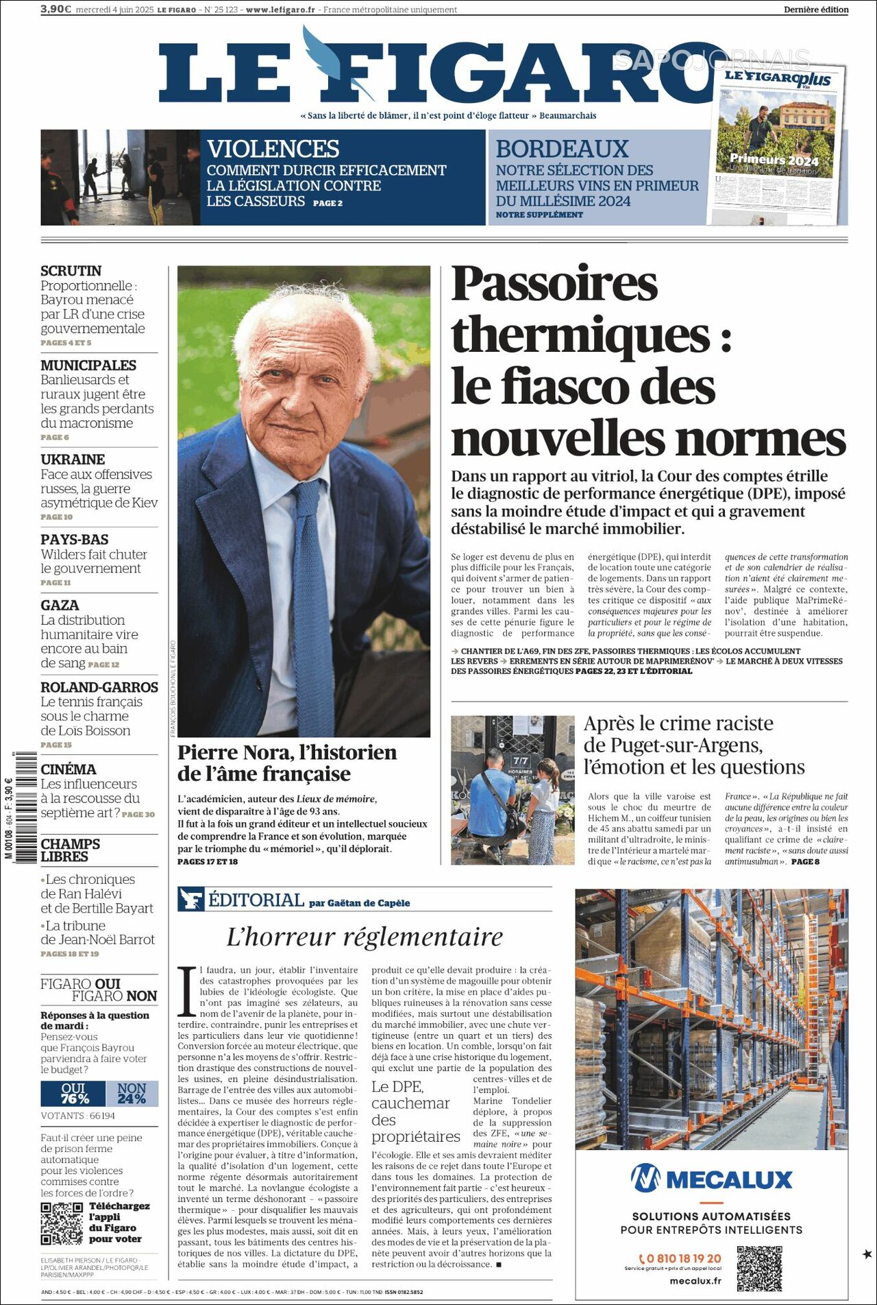 Le Figaro, edición del miércoles 04 de junio de 2025 Le Figaro, edición del miércoles 04 de junio de 2025