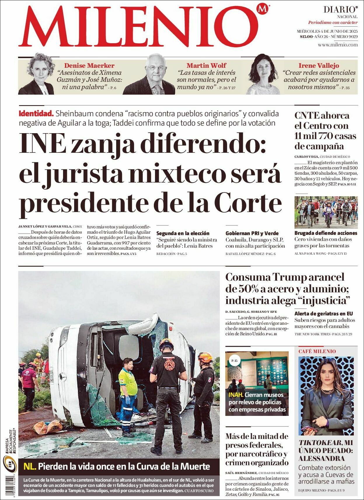 Milenio, edición del miércoles 04 de junio de 2025 Milenio, edición del miércoles 04 de junio de 2025