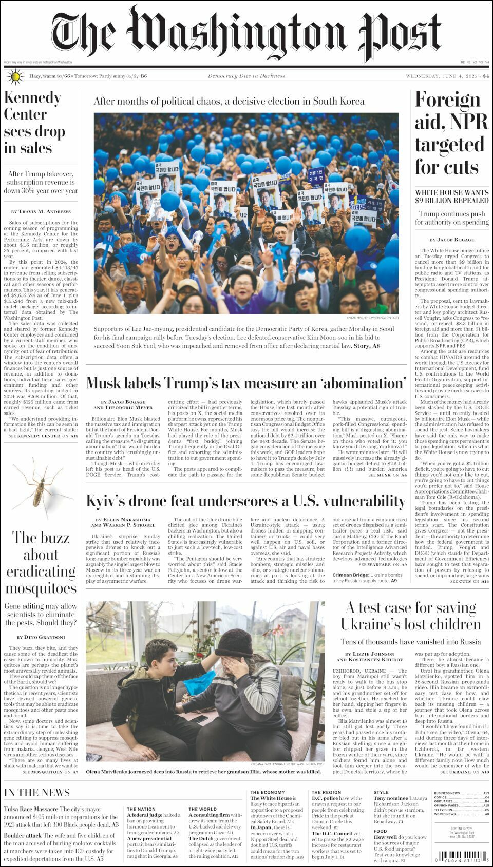 The Washington Post, edición del miércoles 04 de junio de 2025 The Washington Post, edición del miércoles 04 de junio de 2025