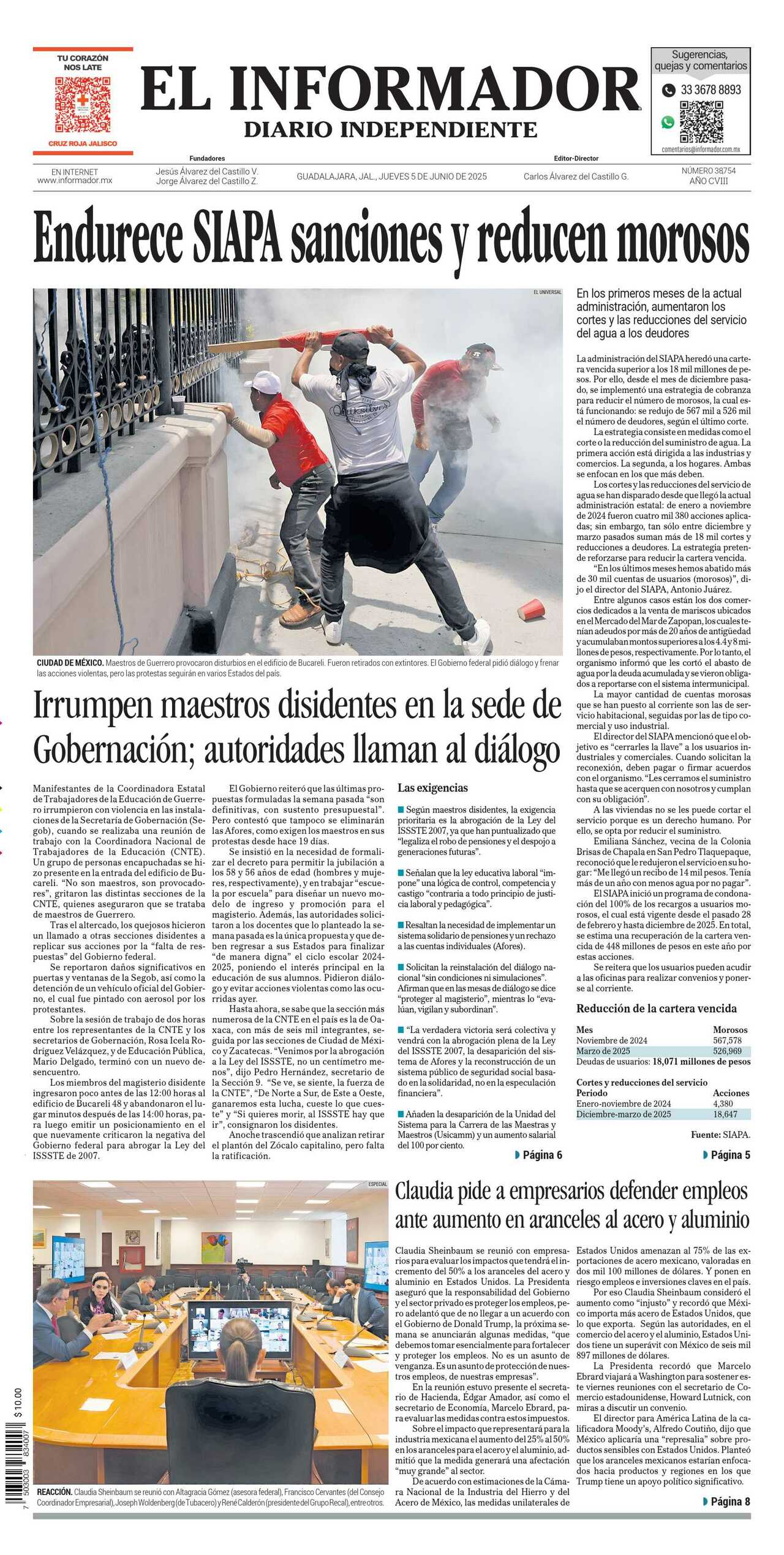 El Informador, edición del jueves 05 de junio de 2025 El Informador, edición del jueves 05 de junio de 2025