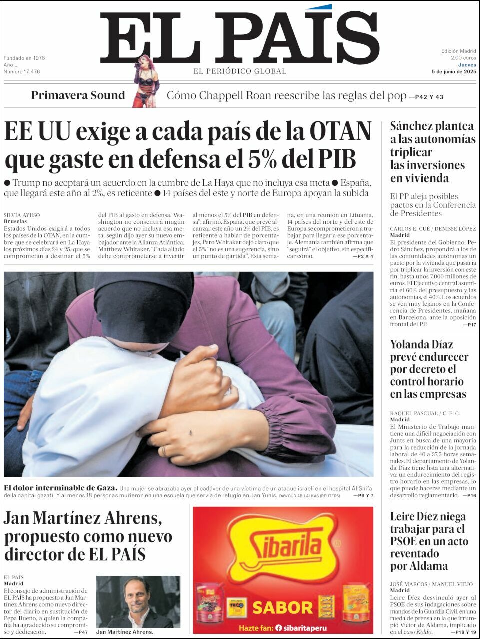 El País, edición del jueves 05 de junio de 2025 El País, edición del jueves 05 de junio de 2025