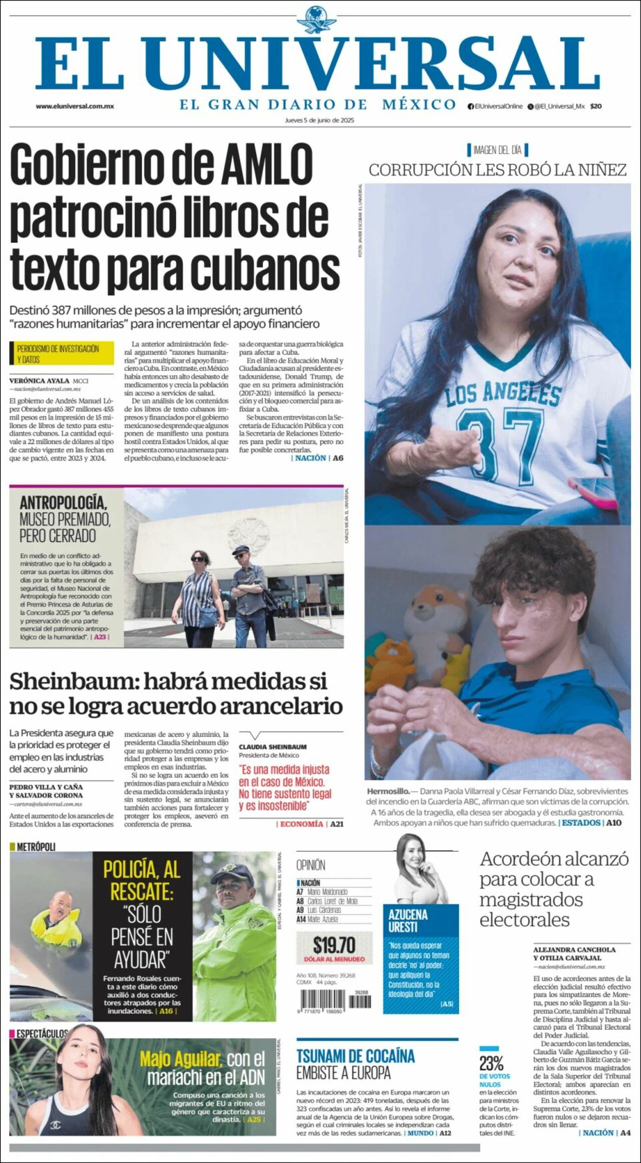 El Universal, edición del jueves 05 de junio de 2025 El Universal, edición del jueves 05 de junio de 2025