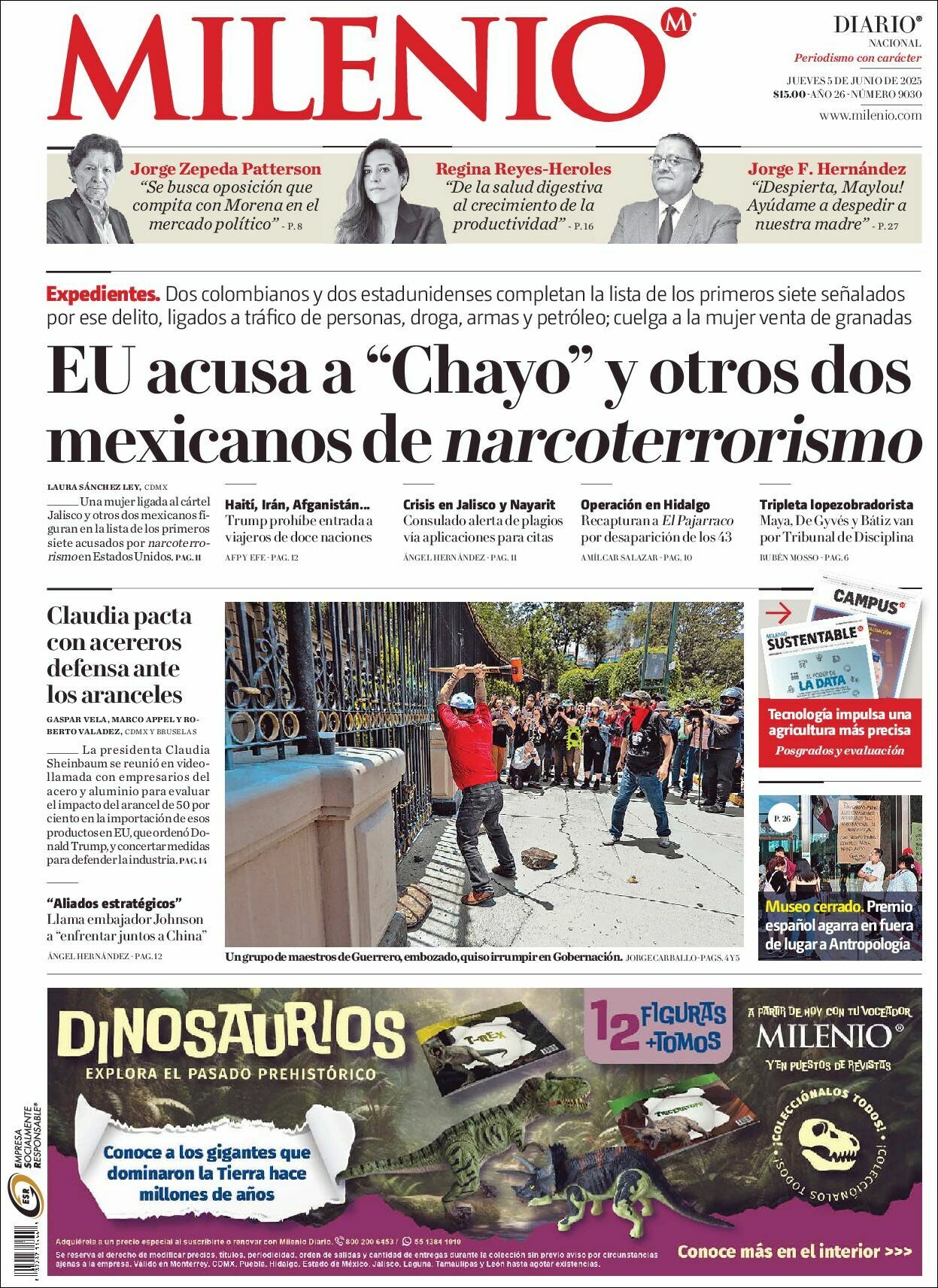 Milenio, edición del jueves 05 de junio de 2025 Milenio, edición del jueves 05 de junio de 2025