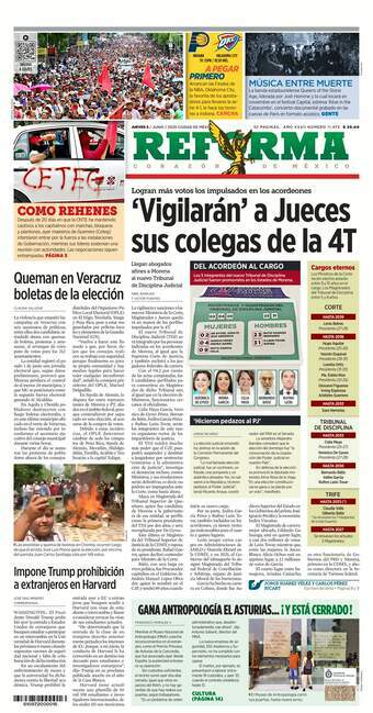 Reforma, edición del jueves 05 de junio de 2025 Reforma, edición del jueves 05 de junio de 2025