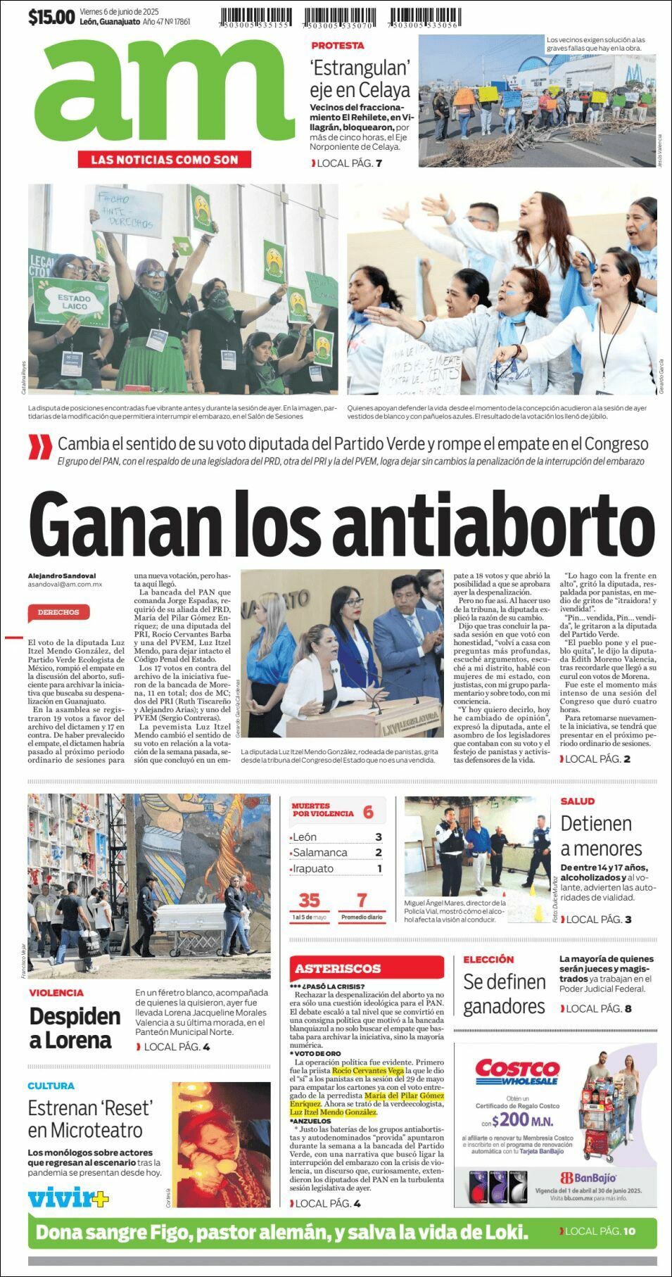 AM de León, edición del viernes 06 de junio de 2025