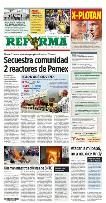 Reforma, edición del viernes 06 de junio de 2025