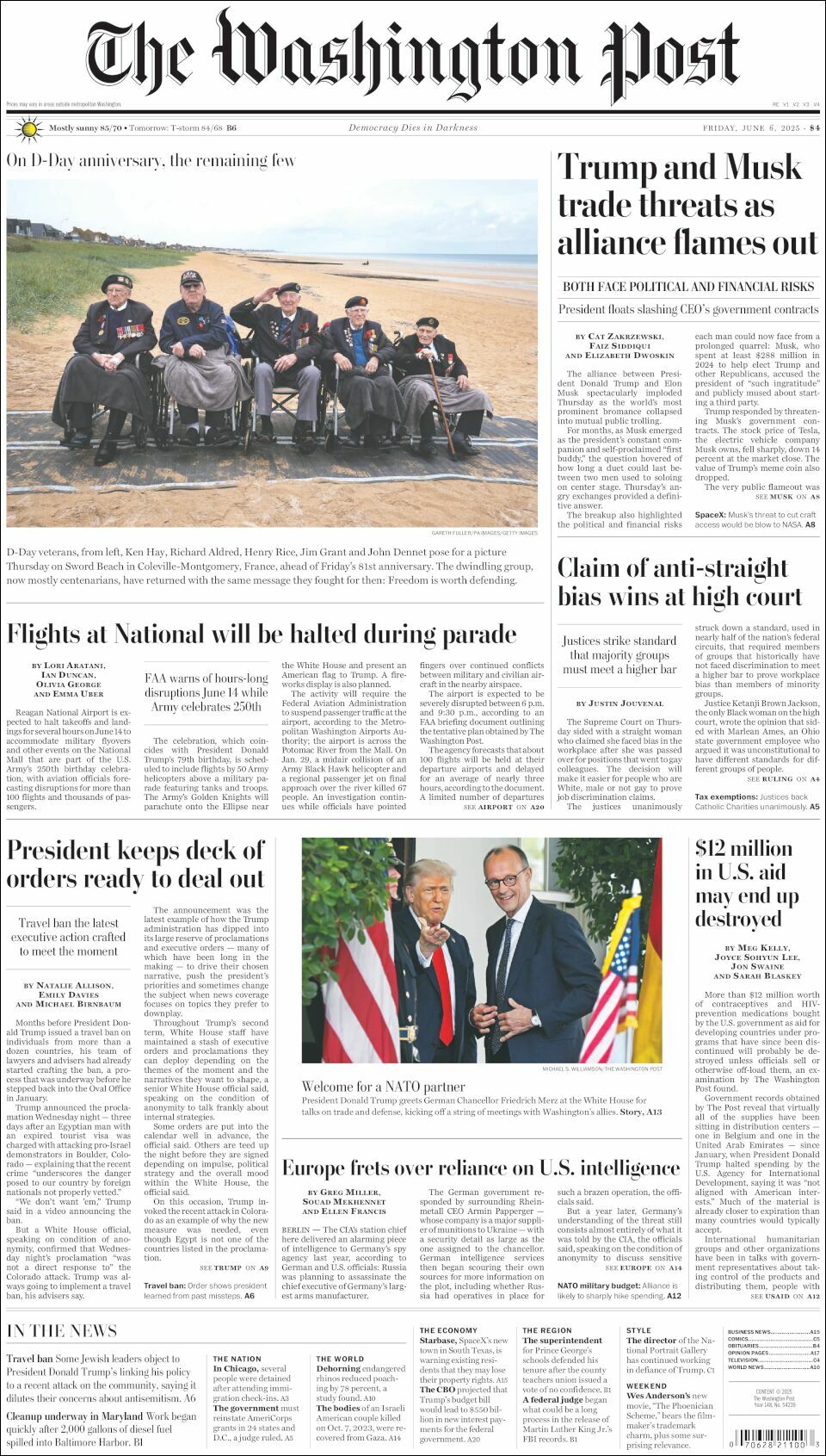 The Washington Post, edición del viernes 06 de junio de 2025
