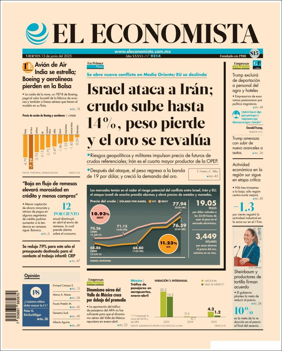 El Economista, edición del viernes 13 de junio de 2025 El Economista, edición del viernes 13 de junio de 2025