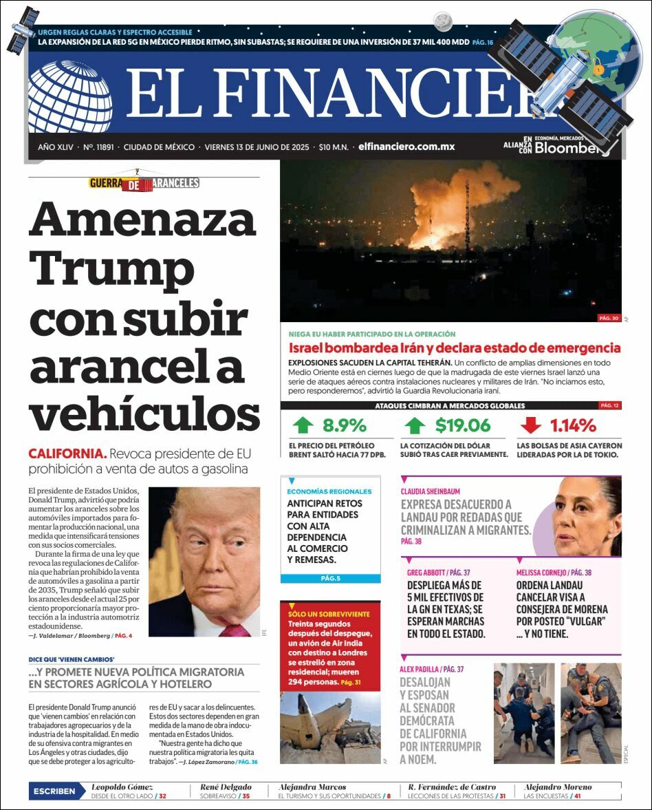 El Financiero, edición del viernes 13 de junio de 2025 El Financiero, edición del viernes 13 de junio de 2025