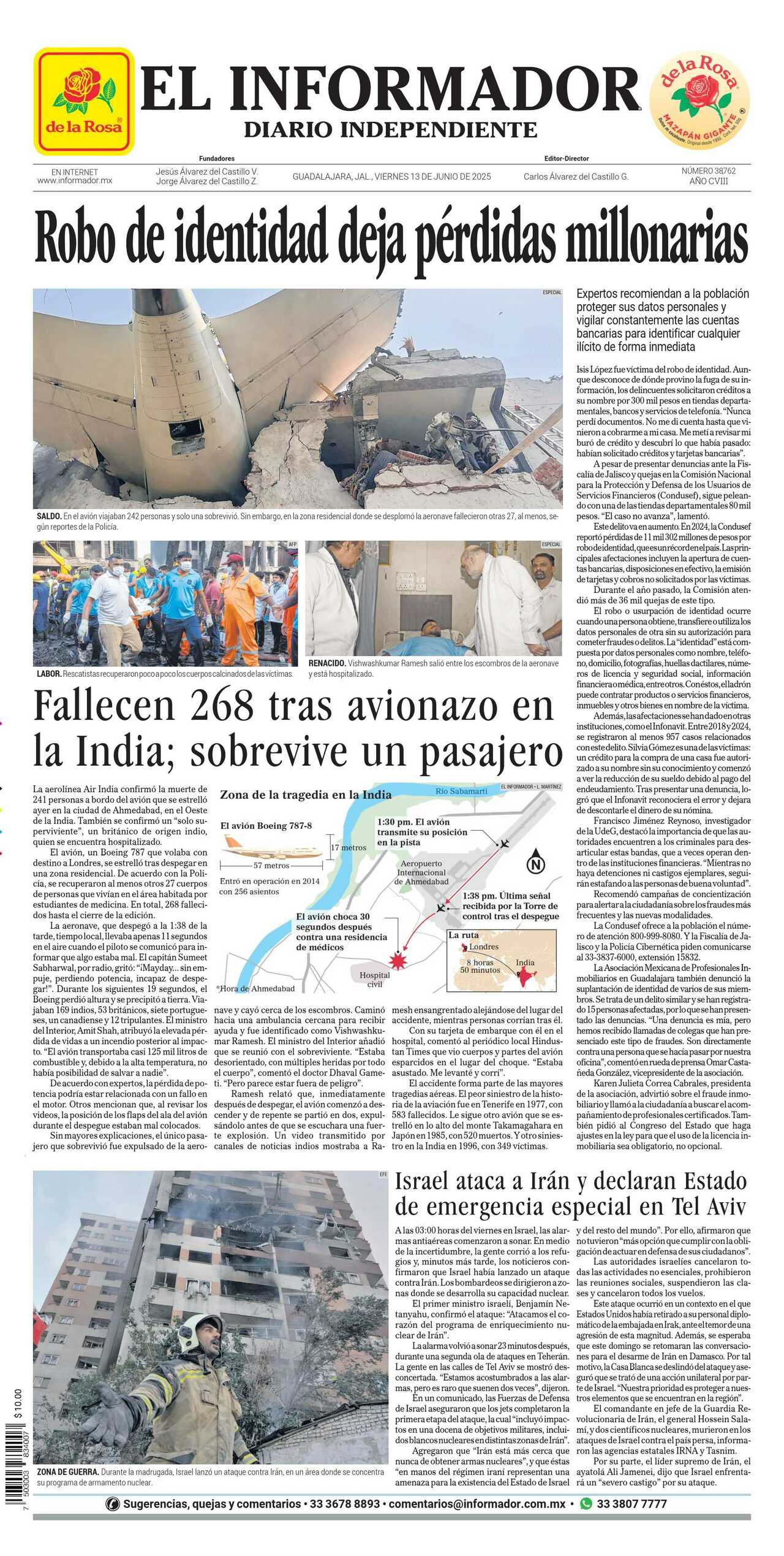 El Informador, edición del viernes 13 de junio de 2025 El Informador, edición del viernes 13 de junio de 2025